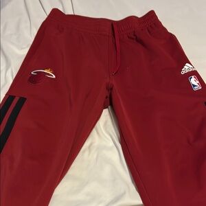 Adidas Kids Red NBA Track Pants